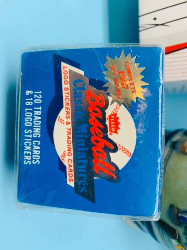 Photo 4 of 766868…vintage 8 inch baseball stein, polish bobble head , and classic miniature cards