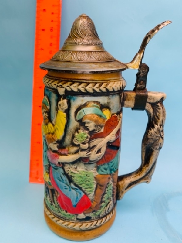 Photo 3 of 766872…vintage 8 inch German lidded stein 