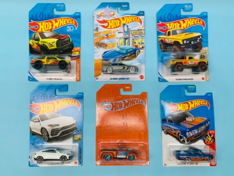 Photo 1 of 766878…6 hot wheels die cast cars in original packages 
