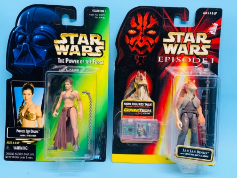 Photo 1 of 766897…2 Star Wars figures in original packages