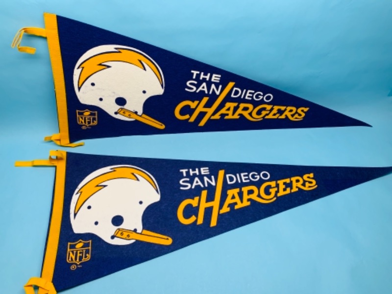 Photo 1 of 766912…2 vintage San Diego chargers pennants 
