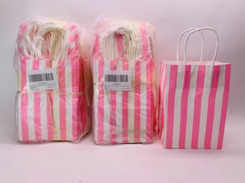 Photo 1 of 766918… 100 small merchandise gift bags 3.25 x 5.25 x 8