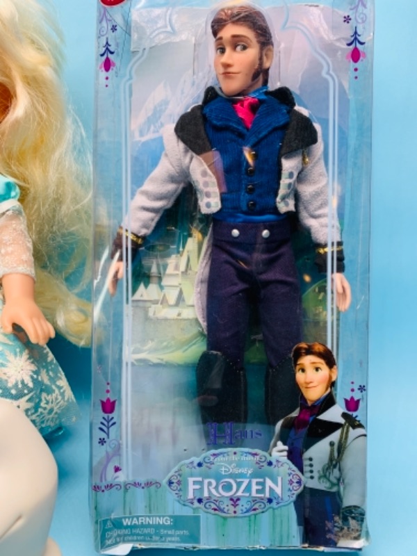 Photo 3 of 766930…3 large Disney frozen dolls and 2 snowmen figures 