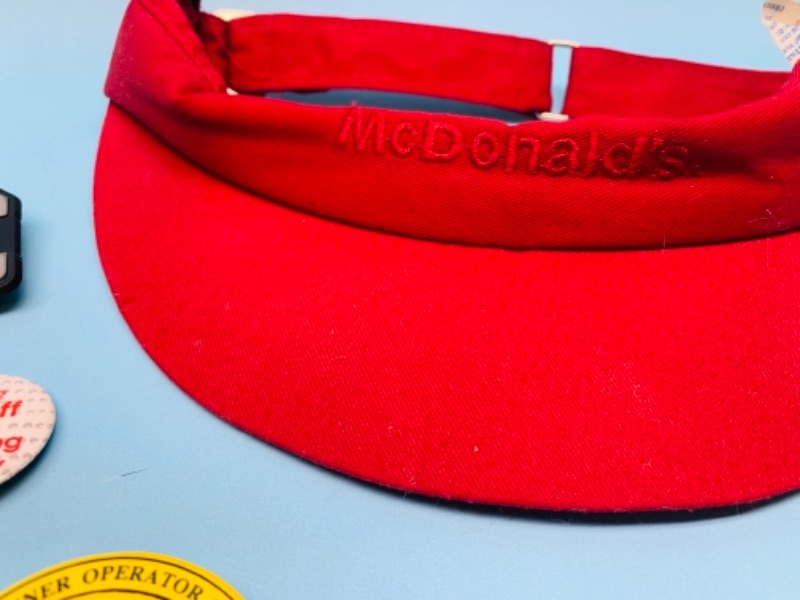 Photo 3 of 766963…vintage McDonald’s pins, visor, and bolo ties 