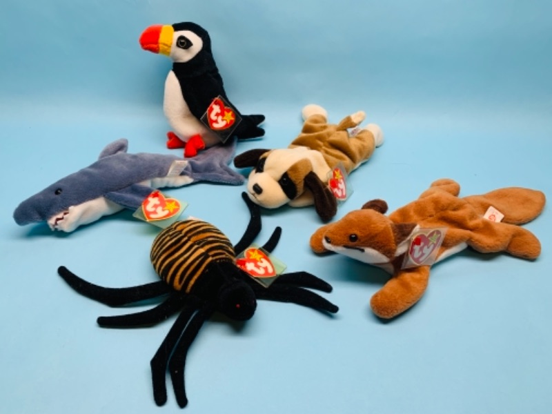 Photo 1 of 766967…5 ty beanie babies with tags 