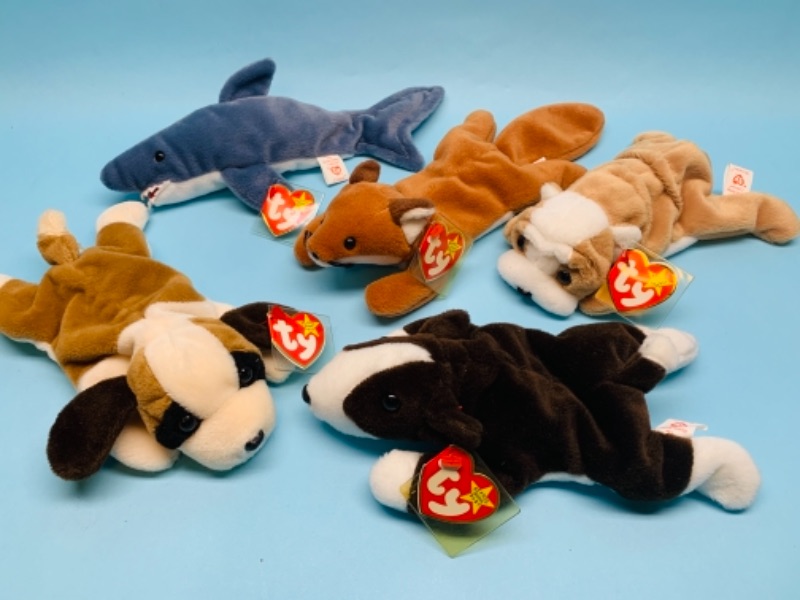 Photo 1 of 766968…5 ty beanie babies with tags