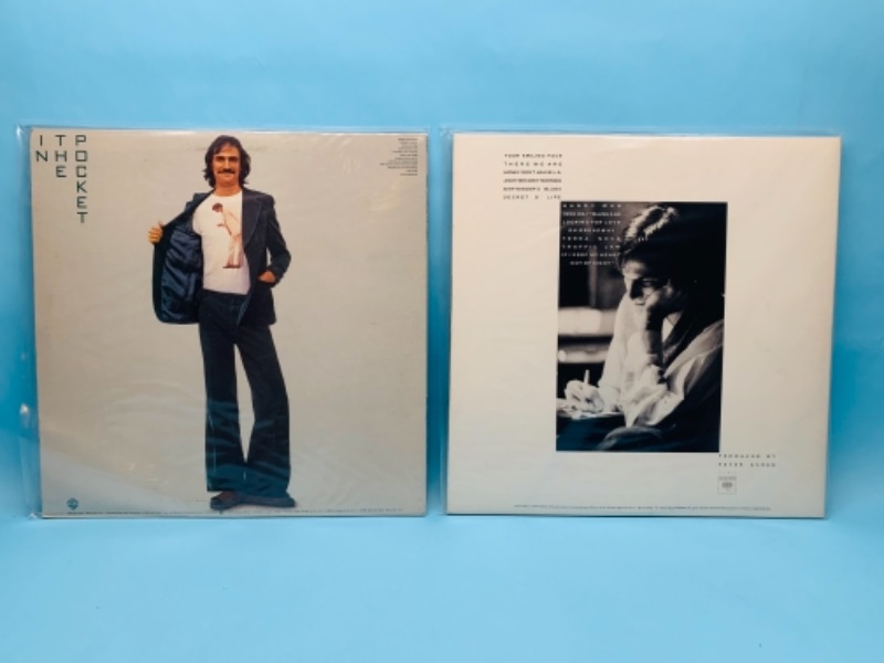 Photo 2 of 766997…2 James Taylor vinyl records great condition for age in plastic sleeves 