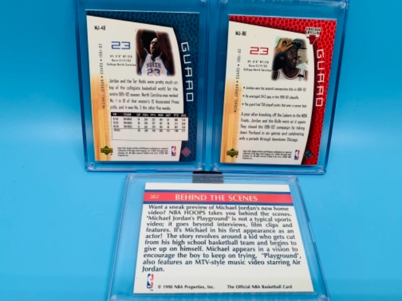 Photo 2 of 767014…3 Michael Jordan cards in hard plastic cases 