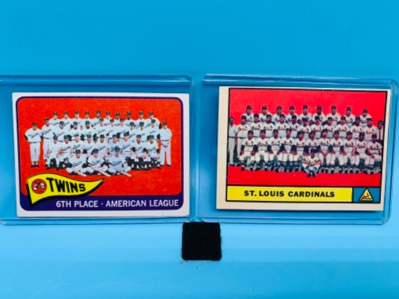 Photo 1 of 767020…1960 cardinals and 1964 twins batting leaders cards 