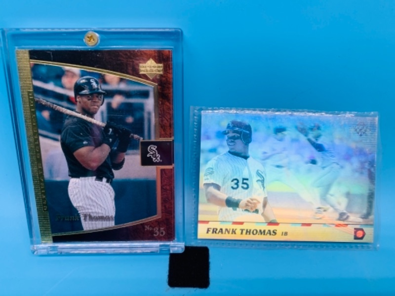 Photo 1 of 767028…2 frank Thomas cards in plastic 