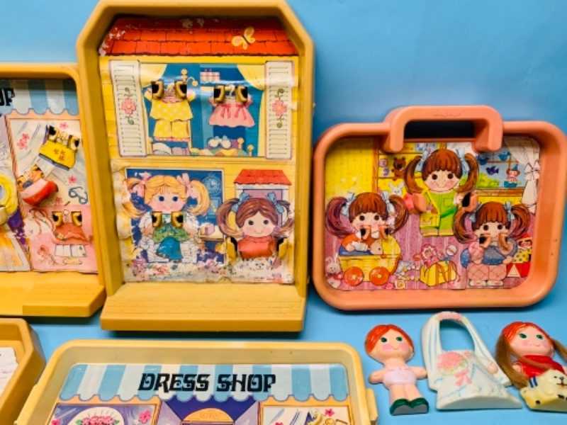 Photo 6 of 767043…38 pieces vintage 1979 knickerbocker dolly pops playsets, dolls, clothes, and accessories 