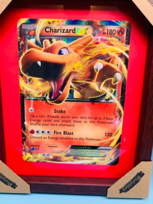 Photo 2 of 767051…two 9 x 11 jumbo Pokémon cards in frames 