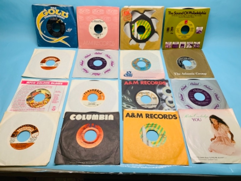 Photo 1 of 767053…16 great condition for age 45 rpm vinyl records 