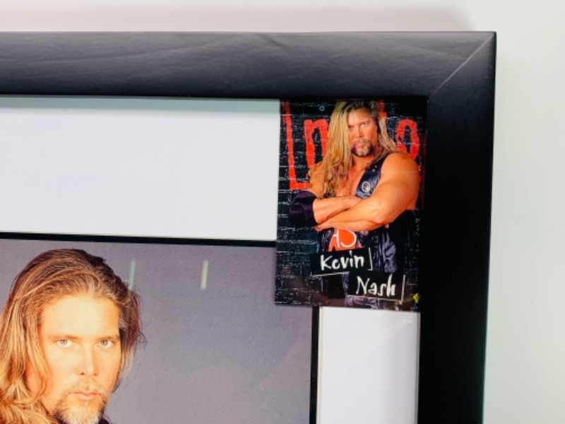Photo 2 of 767067…15 x 12 inch framed autographed Kevin Nash wrestling photo with trading card 