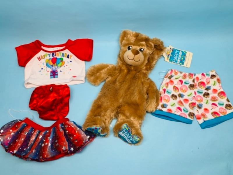 Photo 1 of 767072…unstuffed happy birthday build a bear and clothing 