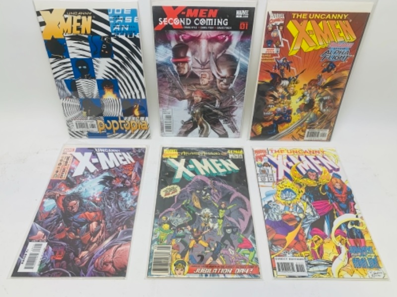 Photo 1 of 767088… six X-Men comics in plastic sleeves