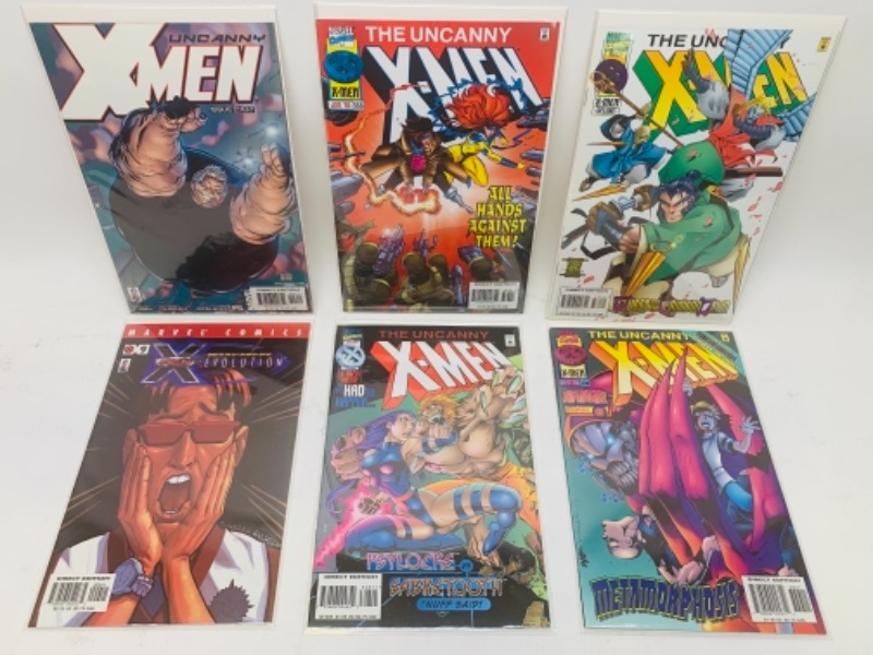 Photo 1 of 767090… six X-Men comics in plastic sleeves