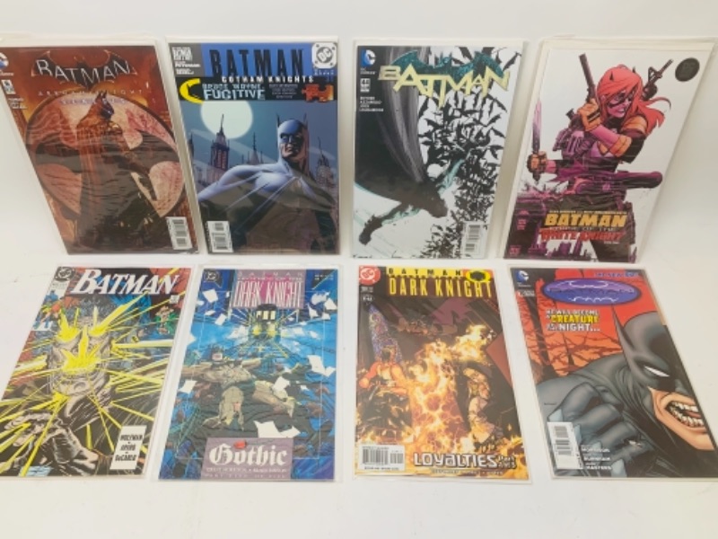 Photo 1 of 767092… eight Batman comics in plastic sleeves