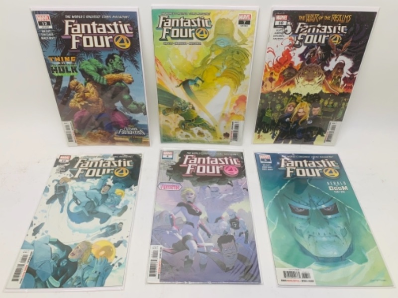 Photo 1 of 767093… 6 fantastic four comics in plastic sleeves 