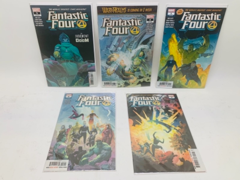 Photo 1 of 767094… 5 fantastic four comics in plastic sleeves 