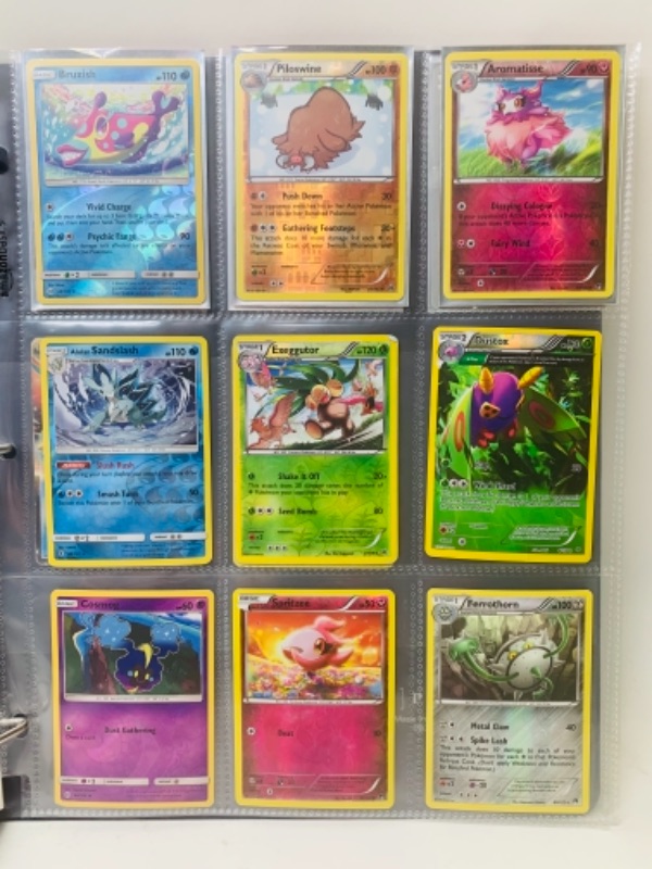 Photo 2 of 767097… 41 Pokémon 2012-2017 halo cards in binder 