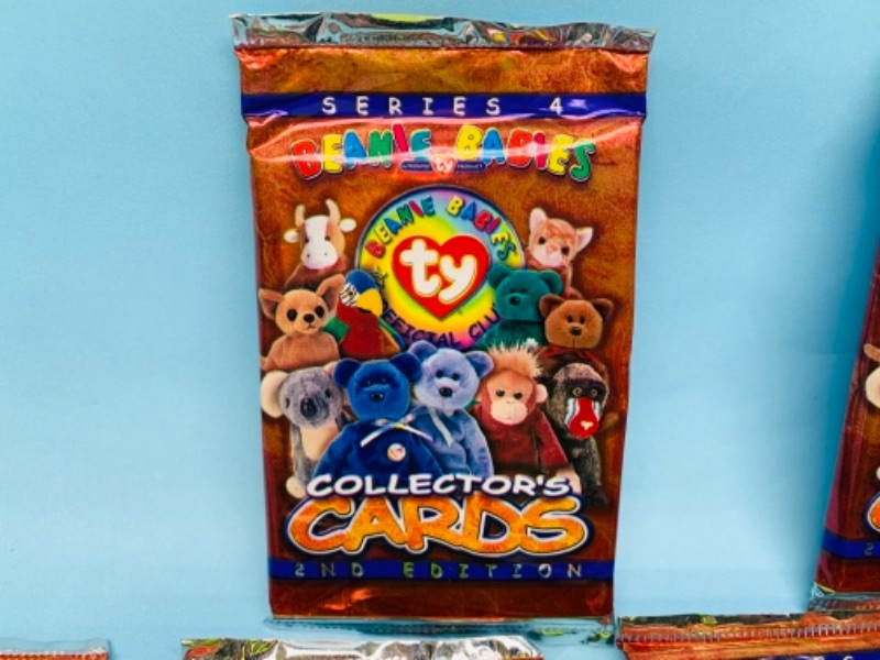 Photo 3 of 767119…12 sealed packs ty beanie babies collectors cards 2nd edition series 4 