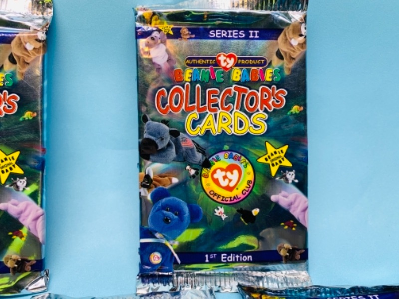 Photo 2 of 767120…12 sealed packs of ty beanie babies collectors cards 1st edition series II
