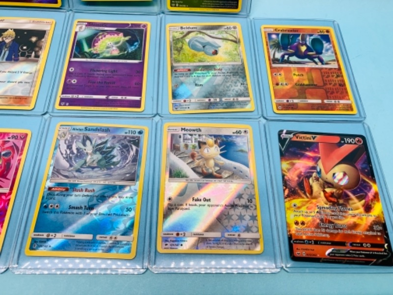 Photo 3 of 767121…16 Pokémon reverse halo 2012 trading cards in plastic sleeves 