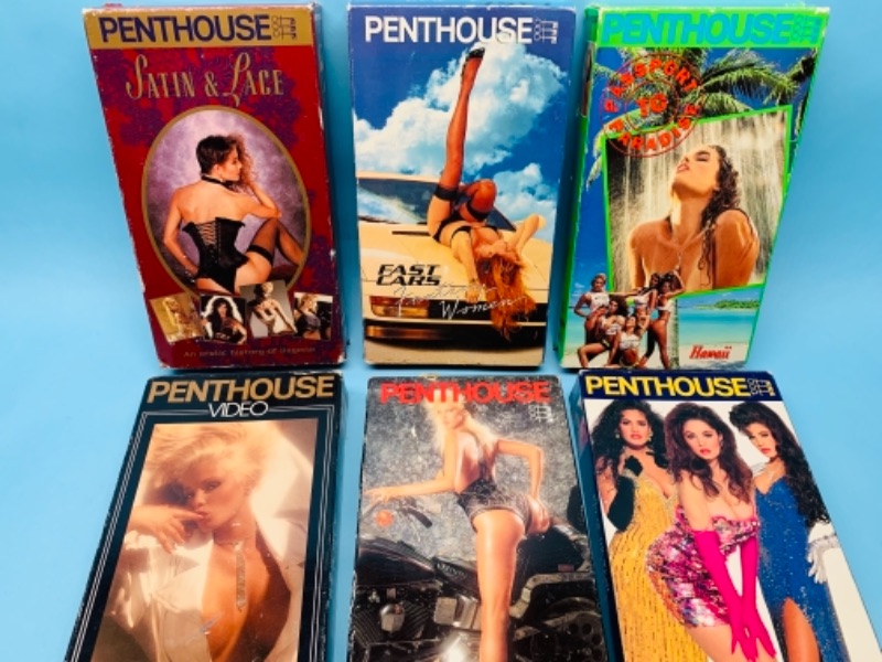 Photo 2 of 767131…adults only- 6 penthouse vhs tapes and Super Bowl tape