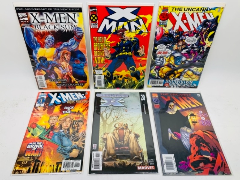 Photo 1 of 767144…6 x men comics in plastic sleeves 