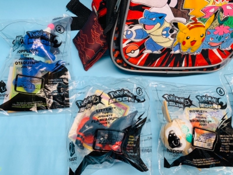 Photo 4 of 767163…sealed Pokémon happy meal toys and small backpack 