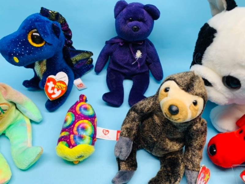 Photo 2 of 767166…7 collectible ty beanie babies 