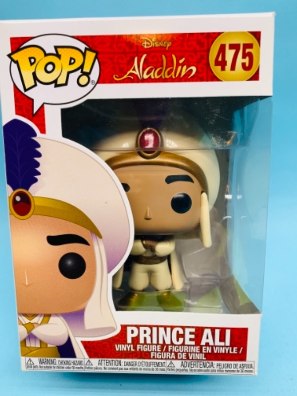 Photo 1 of 767178…Funko pop Disney Aladdin Prince ali vinyl figure in original box