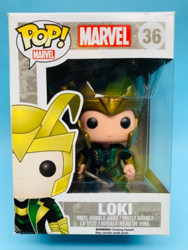 Photo 1 of 767180…Funko pop Marvel Loki  Vinyl bobble head figure in original box