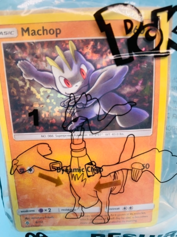 Photo 2 of 767183…sealed Pokémon machop halo card and figure McDonald’s happy meal toy