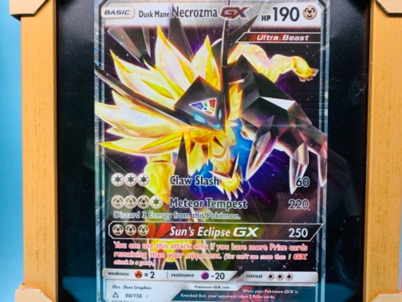 Photo 1 of 767189…2 framed jumbo Pokémon cards 