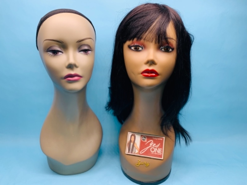 Photo 1 of 767198…2 zury mannequin wig displays 