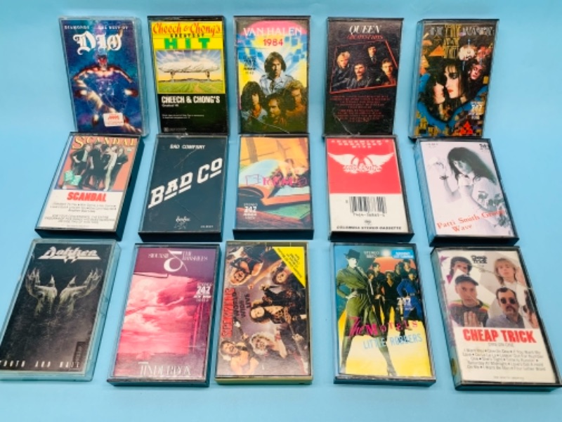 Photo 1 of 767201…15 rock cassette tapes 