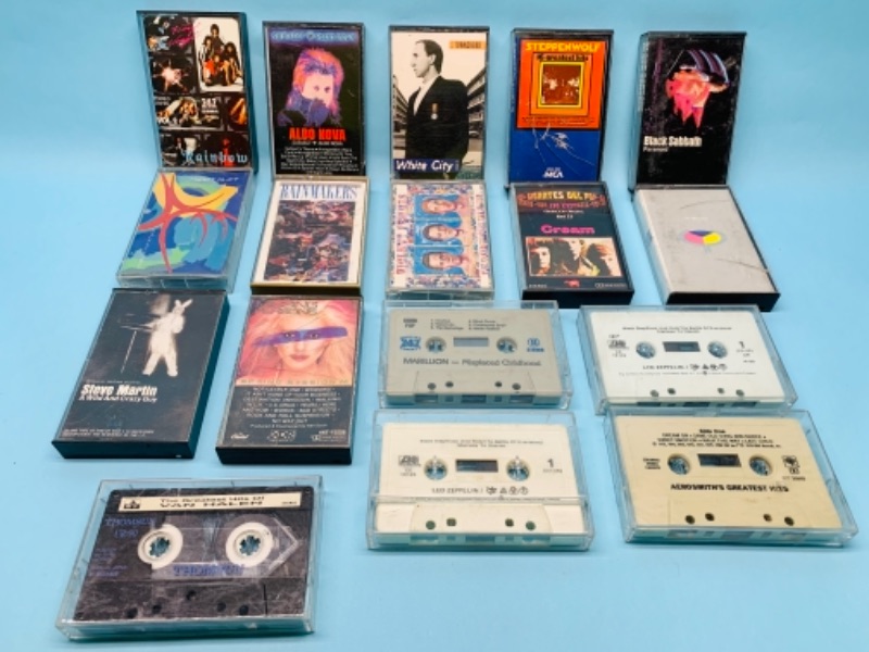 Photo 1 of 767202…17 rock cassette tapes 