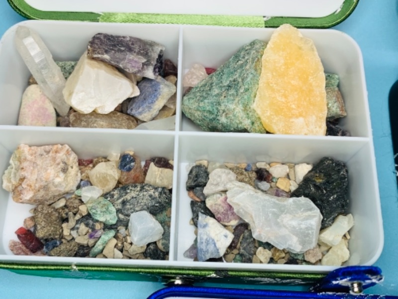 Photo 5 of 767203…5 trinket cases filled with collectible geodes, crystals, and polished rocks 