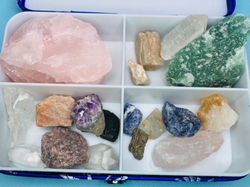 Photo 6 of 767203…5 trinket cases filled with collectible geodes, crystals, and polished rocks 