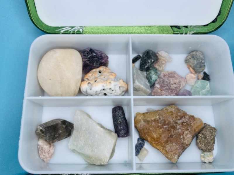 Photo 6 of 767204…4 trinket cases filled with collectible geode, crystals, and polished rocks 