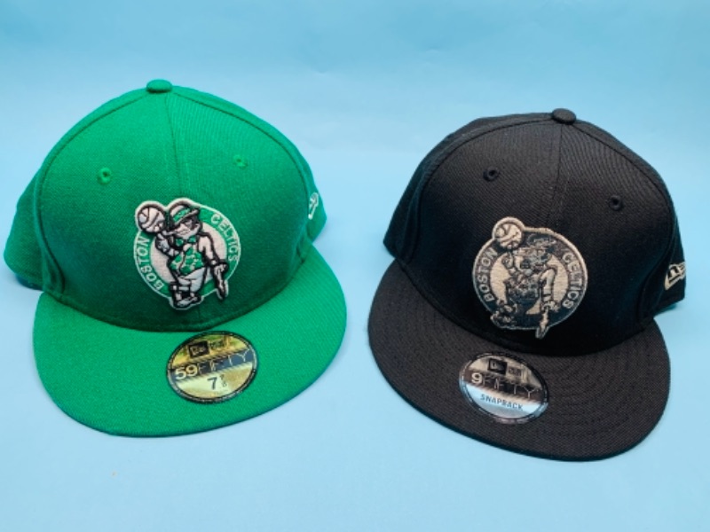 Photo 1 of 767205…2 Celtics adjustable SnapBack caps 