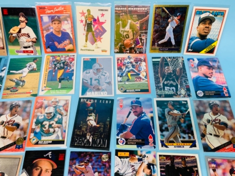 Photo 2 of 767227…75 mixed sports cards in plastic sleeves 