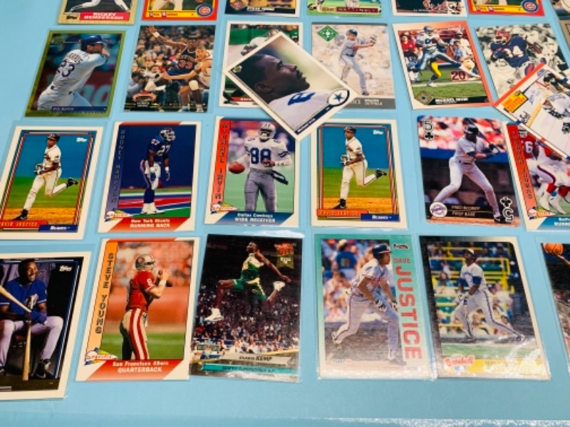 Photo 5 of 767227…75 mixed sports cards in plastic sleeves 