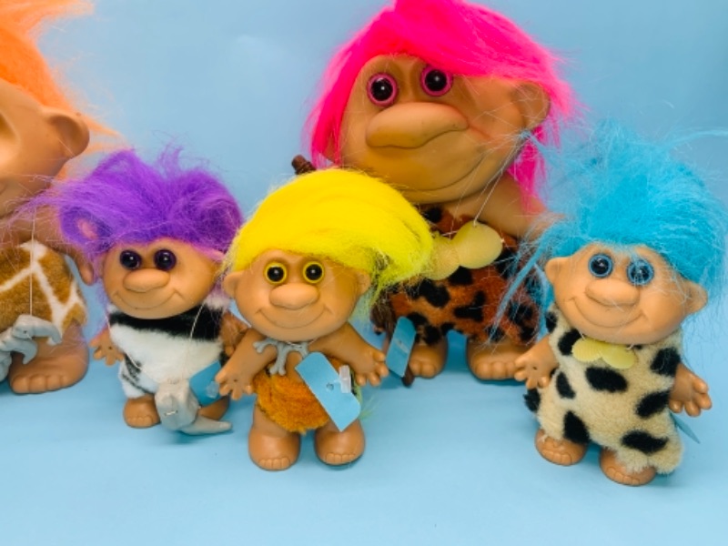 Photo 2 of 767236…6 original troll dolls