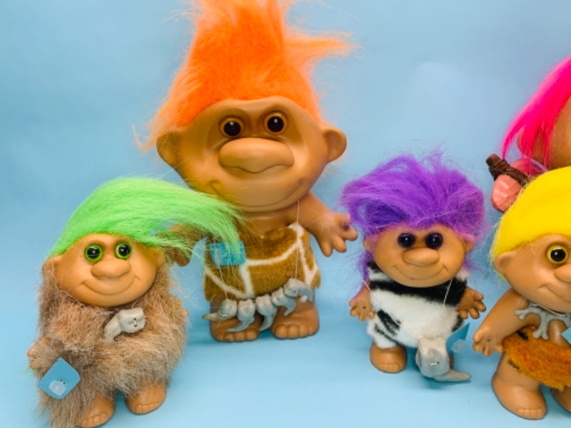 Photo 3 of 767236…6 original troll dolls