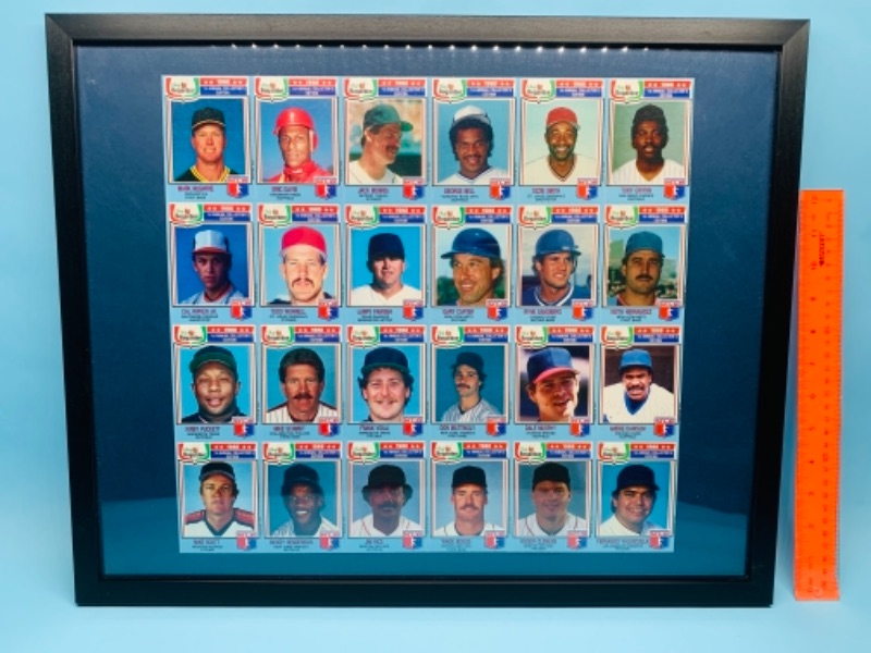 Photo 1 of 767239…chef boyardee 1988 uncut baseball sheet of 24 hall of famers