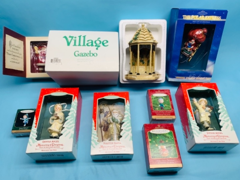 Photo 1 of 767250…9 piece hallmark keepsake and dept 56 over $95.00 value