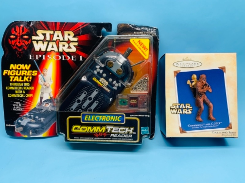 Photo 1 of 767251… Hallmark keepsake Star Wars ornament and episode one electronic reader in packages